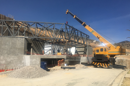 moncayo club house, construction progress