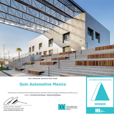american architecture prize for quin project